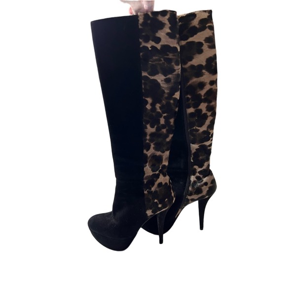 COPY - Beautiful Stuart Weitzman Suede and Pony Hair Heeled Boots Sexy NYC - Picture 14 of 14